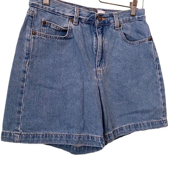 Liz Claiborne Classic Fit Mom Shorts High Rise Blue Denim Shorts in Size 8 - Picture 5 of 9